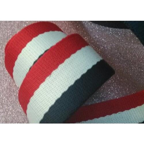 50Yards/Bag Red White Navy Blue Stripe Grosgrain Ribbon Flag 38mm ribbons bow