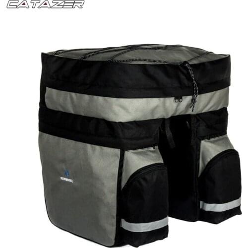 60L MTB Bicycle Carrier Bag Rear Rack Bike Trunk Bag Luggage Pannier Back Seat Double Side Cycling Bycicle Bag
