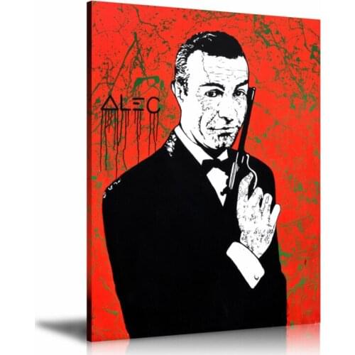Alec Monopolys Red HD Wall Art Canvas Poster Print Canvas Painting Decorative Picture for Office Living Room Home Decor