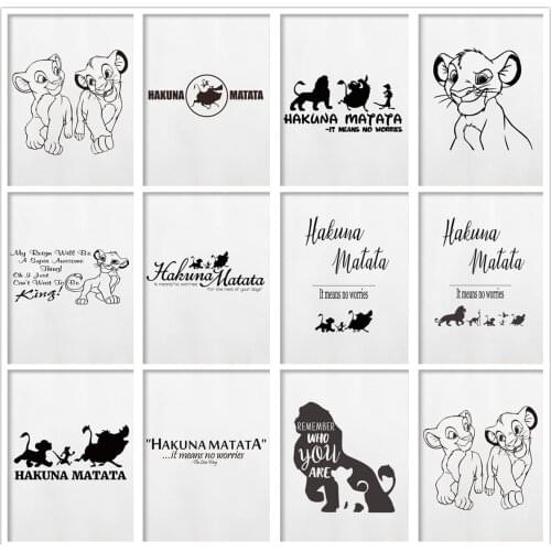 Disney Cartoon Diamond Painting 5D DIY Lion King Movie Nordic Childrens Room Decor Wall Art Diamond Mosaic Picture Cross Stitch