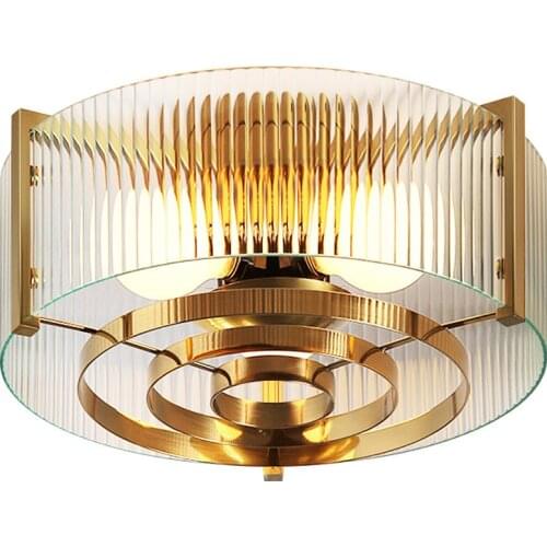 American Luxury Designer Galss Ceiling Lights Atmosphere E27 Led Lights for Bedroom Dining Room Corridor Restaurant Balcony Cafe