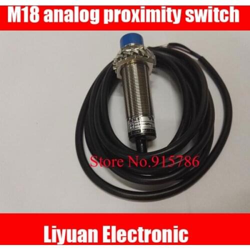 M18 analog proximity switch / 0-10V linear displacement sensor / 10-0V output proximity sensor distance 0-8MM