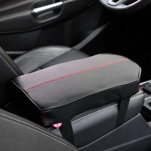 Car Armrest Mat Universal PU Leather Auto Seat Armrests Box Storage Protection Cushion Center Console Arm Rest Cover Pad