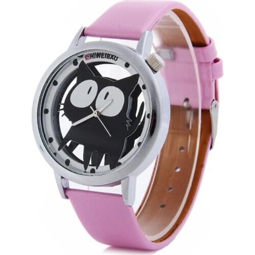 Hot Fashion Quartz Watch Women Watches Cartoon Ladies Wristwatches Leather Strap Casual Relojes Mujer Hot Female Clock 2017 hour