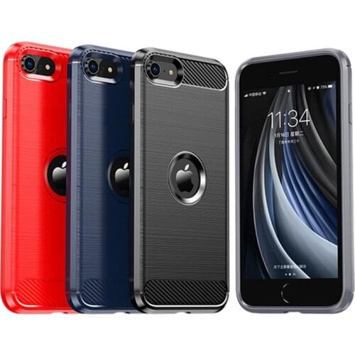 For Cover iPhone 12 Mini Case For iPhone 12 Pro Max Cover Capas Carbon Fiber Case For iPhone 7 8 Plus 11 12 Pro Max Mini Fundas
