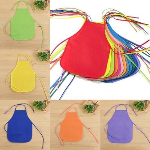 Unisex Colorful Children Aprons Waterproof Polyester Fabric Painting Kids Apron Activities Art Class Craft For Home and Kitchen