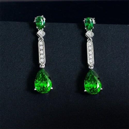 Designer Fashion 925 Sterling Silver Jewelry 3A Cubic Zirconia Party Earring