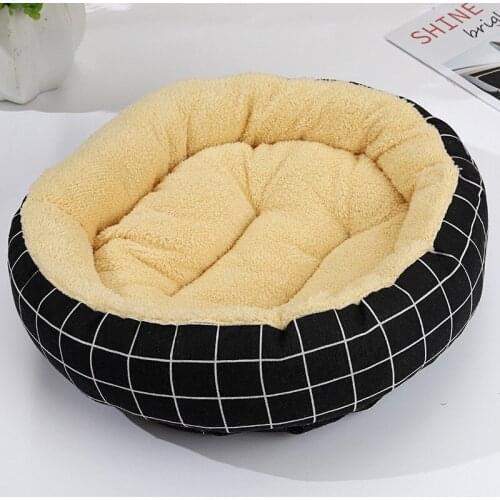 Pet House Bed For Dogs Cat Soft Cotton Pet Dog Bed Puppy Cats House Plush Nest Mat Pad Colorful Pet Accessories