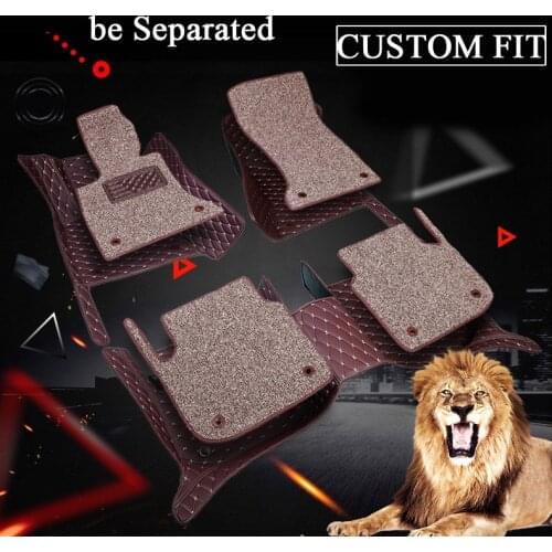 RKAC Double layer fabric customized rug for Renault Scenic Fluence Koleos Laguna Megane cc Talisman 5D car styling carpet floor