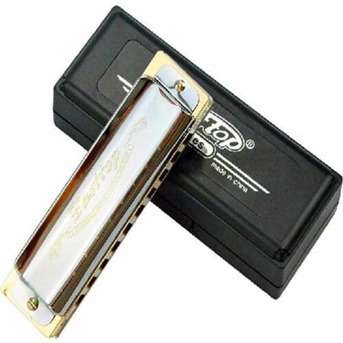 Easttop Harmonica Diatonica 10 Holes Harmonica Key of C T008 Armonica a Bocca Send Mini Harmonica Necklace Easttop Harmonica