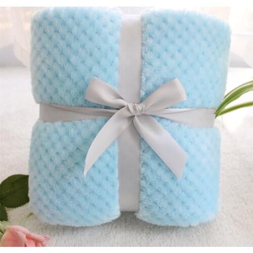 Flanel super soft kids bed spread cozy baby blanket spring toddler bedding quilt fleece furry pet blanket baby stroller cover