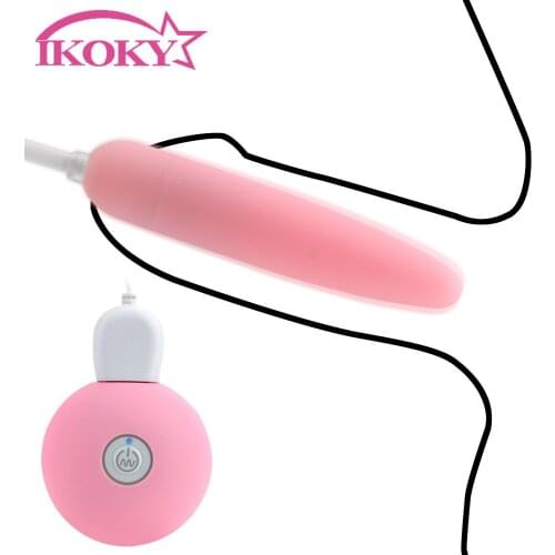 IKOKY Urethra Stimulation G Spot Clitoris Massager Mini Vibrating Egg Penis Plug Vibrator Anal Vagina Sex Toy