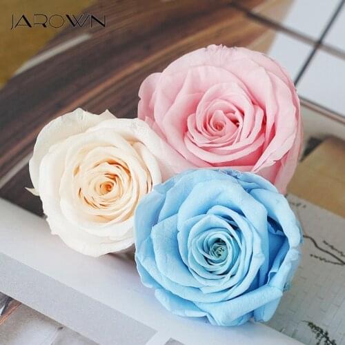 JAROWN Eternal Rose Flower Head Handmade Dried Flowers DIY Bouquet Decoration Wedding Gift Box Fitting Home Decor Flores