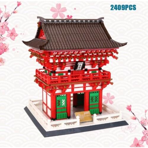 Disney Mickey mouse Around the World block The Niomon Kiyomizu-dera Temple of Kyoto JAPAN model brick toy collection nanobrick