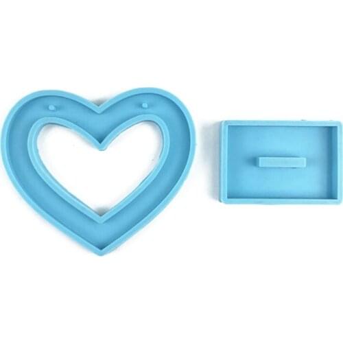 LXAD Love Heart Earrings Display Stand Epoxy Resin Mold Ear Dangles Showing Rack Silicone Mould DIY Crafts Jewelry Organizer