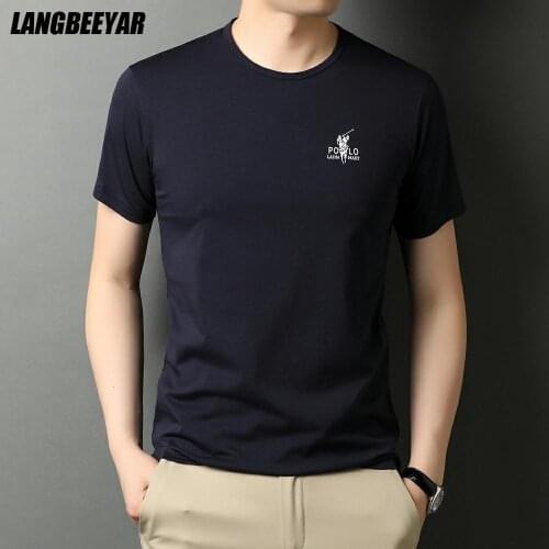 New Top Quality Brand Tops Designer Short Sleeve Casual Fashion t Shirts Men 2021 Summer Plain Pattern Round Neck Men Clothes