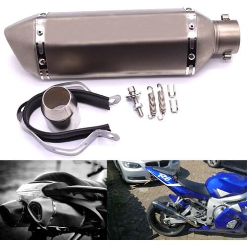 Motorcycle Modified Muffler 36-51mm Universal Exhaust pipe for Yamaha FZ6 FAZER FZ6R FZ8 MT-07/FZ-7 MT-09/SR/FZ9 FZ1 XJ6 R1 R6