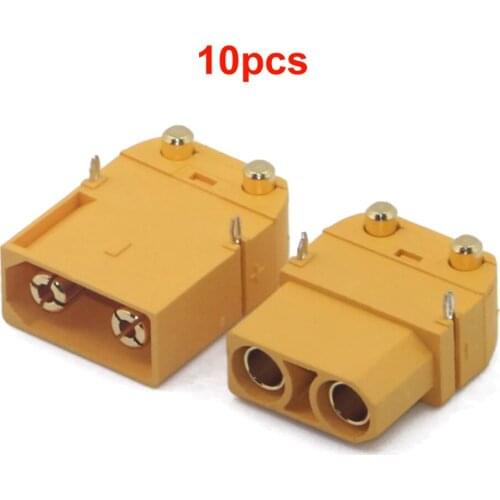XT90PW 4.5mm Gold-Plated Banana Plug Connector Male Female Horizontal Connectors Original Amass XT90PW Adapter For RC DIY Parts