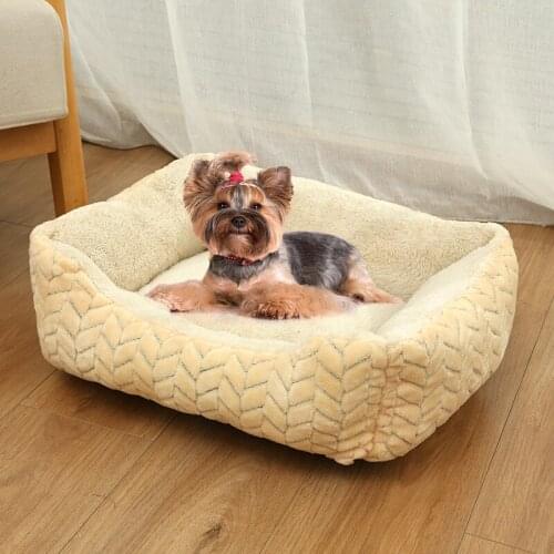 Rectangle Pet Dog Bed Sofa Big Chiens House For Small Medium Large Cat Mats Bench Lounger Chihuahua Puppy Kennel Camas Supplies