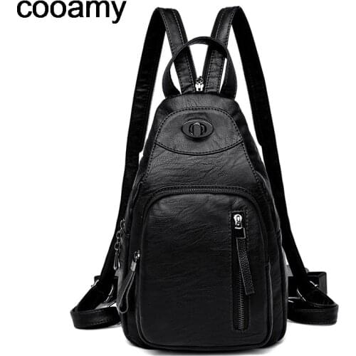 Women Fashion Backpacks Shoulder School Bags for Teenage Girls Preppy Style Sackpack PU Leather Rucksack Female Knapsack
