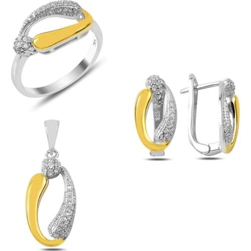 Silverlina Silver Zircon Stone Set