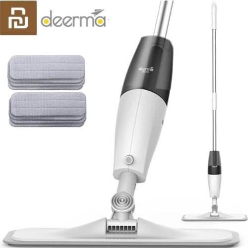 Original mijia Deerma Mop Water Spray TB500 360 Rotating Handheld Home Cleaning flat mop Sweeper Mopping Dust Cleaner for xiaomi