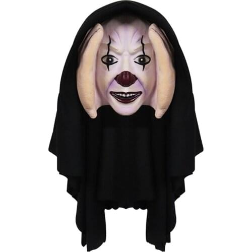 066E Halloween Scary Peeper Hanging Mask Horror Realistic Giggle Peeping Clown Indoor Outdoor Window Decoration Spooky Party