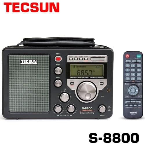TECSUN S-8800 Radio Portable SSB Dual Conversion PLL DSP FM/MW/SW/LW Full Band Radio Receiver with Remote Control