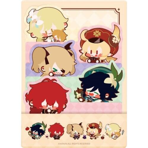 Genshin Impact Memo Pad Sticky Notes Memo Notepad Bookmark Gift Stationery