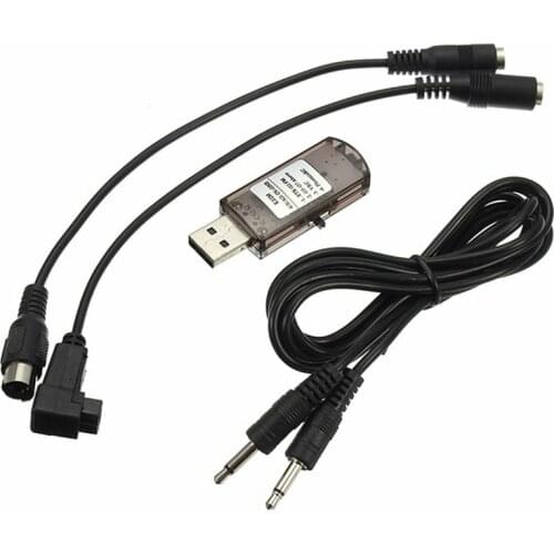 RC USB Flight Simulator Cables for G7 / G6 G5.5 G5 PH5.0 Flysky FS-I6 FS-TH9X FS-T6 FS-CT6B