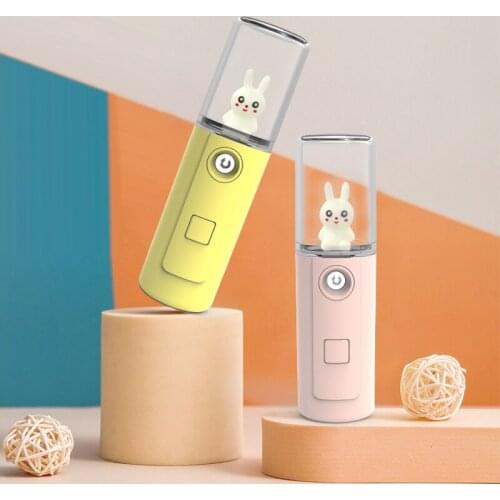 Water Replenishment Instrument Spray Moisturizer Cold Spray Humidifier Portable Charging Mode Face Steamer Mini Cute TSLM1