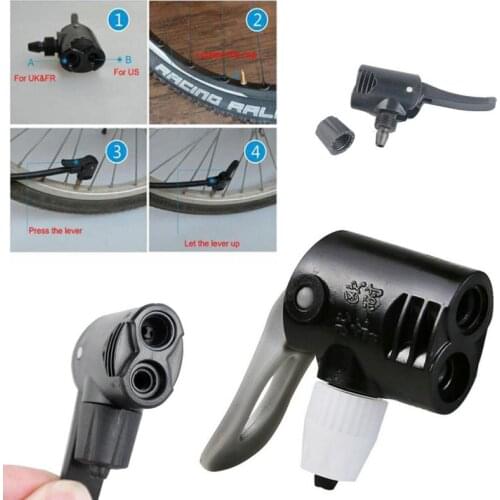 Bicycle Pump Nozzle Hose Adapter Valve Converter Bicycle Double Head Pumping Parts Accessories F/V Service A/V Schrader/Presta