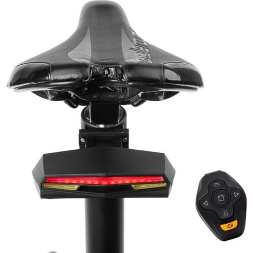 Waterproof Remote Control Bicycle Rear Light Cycling LED Taillight Waterproof MTB Road Bike Tail Light Lamp Smart Accessories