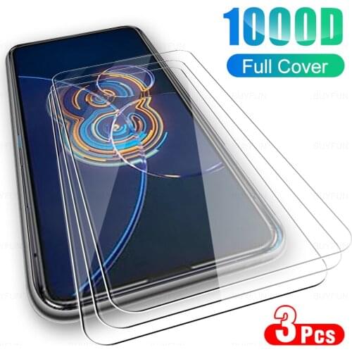 3pcs zenfone 8 flip glass tempered glasses anti-scratch screen protectors film for asus zenfone 8 zenfone8 flip 8flip glas 6.67"