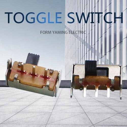 100pcs Slide Switches 5mm Two Positions 5 Pins Five Foot Mini Toggle Switch