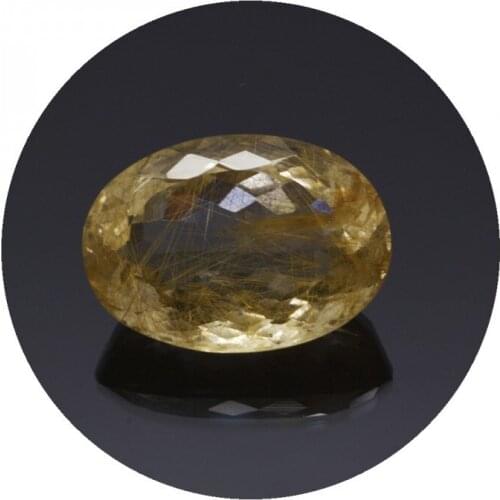18,47 ct. Rutile Quartz Oval Cut
