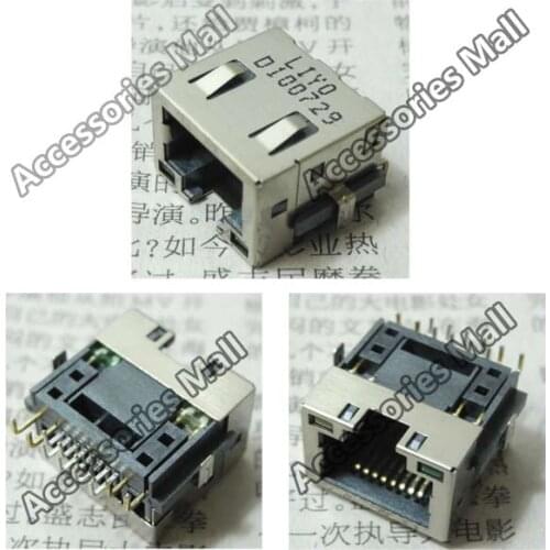 1x Laptop RJ45 Jack/Network interface cards/Ethernet port/LAN Port for Toshiba L450 L455 LA-5822P Laptops 12PIN W046