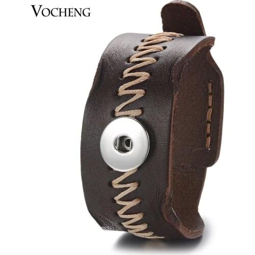 2019 New Vintage Ginger Snaps Leather Bracelet 4 Colors Interchangeable bracelet Jewelry Fit 18mm snaps NN-715