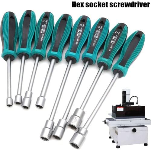 3-14 mm Metal Socket Driver Wrench Screwdriver Hex Nut Key Nutdriver Hand Tool Screw Driver