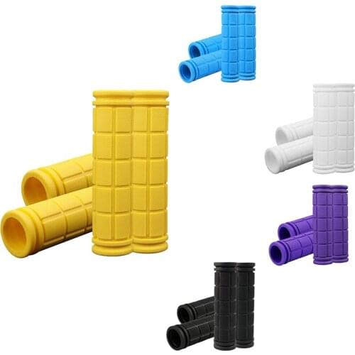 4Pcs Bike Handlebar Grips,Kids Rubber Non-Slip Mountain Beach Cruiser