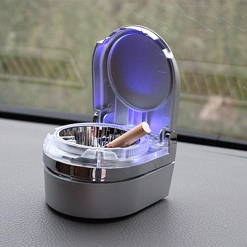 Car Ashtray Cigarette with LED Light Car Smoking Cup Ashtray Ash Holder for Car Home Use Car Interior Accessories