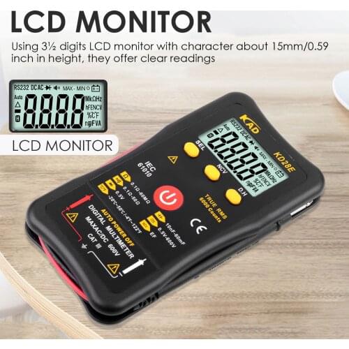 Multimeter AC Non-contact Measurement Pocket Amp Volt Meter Digital Display AC Non-contact Measurement Tool