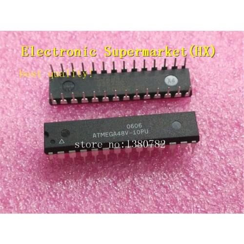 Free Shipping 10pcs/lots ATMEGA48V-10PU ATMEGA48V DIP-28 New original IC In stock