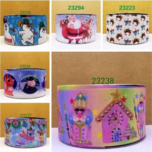 Free shipping 50 yard cartoon printed grosgrain ribbon 23223