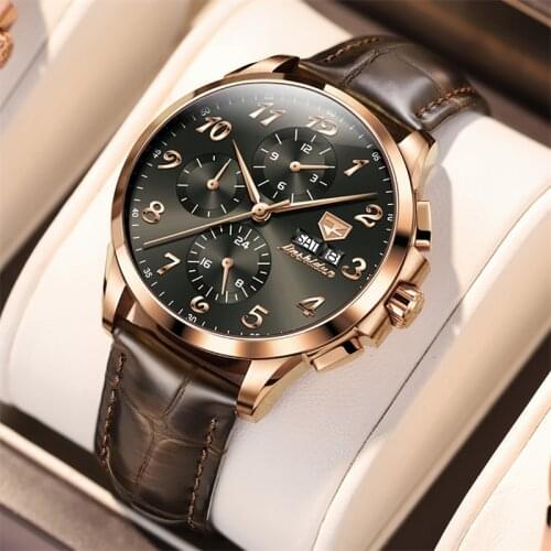 JSDUN relogio masculino Top Brand Luxury Men Mechanical Watch Automatic Watch Leather Waterproof Sports Wristwatch for men