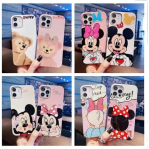 Disney Mickey Phone Case for IPhone 7 7p 8 8p X Xs Xr Xsmax 11 11pro 11pro 11promax 12 12mini 12pro 12promax Cartoon Tpu Cover