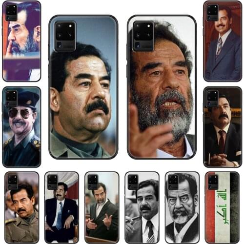 Iraq Saddam Hussein Phone case For Samsung Galaxy S 3 4 5 6 7 8 9 10 E Plus Lite Edge black soft prime luxury waterproof pretty