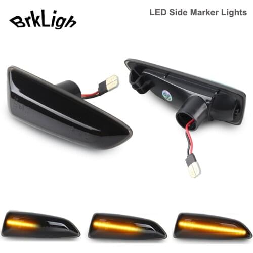 2pcs Dynamic LED Side Marker Indicator Light Turn Signal Lamps For Opel Astra J K Zafira Crossland Grandland X Insigniz Buick
