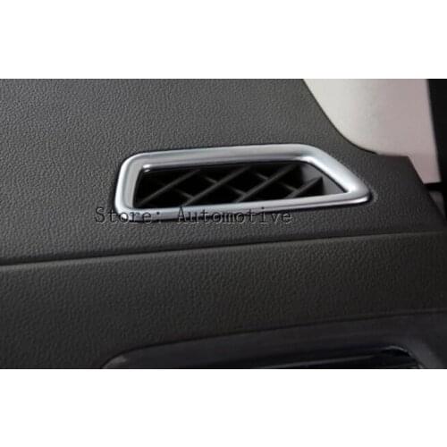 For Honda CR-V 2013 - 2016 ABS Upper Front Inside Air Condition AC Vent Outlet Decoration Strip Cover Trim 2 Pcs