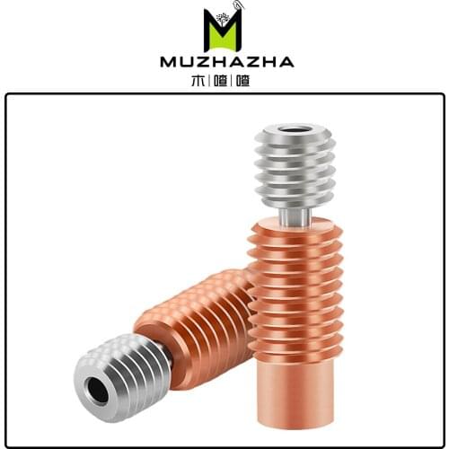 V6 Titanium Alloy Bi-Metal Heatbreak Throat For E3D V6 HOTEND Heater Block For Prusa i3 MK3 Break 1.75MM Filament Smooth